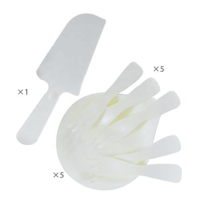 China Suitable Use Birthday Party Supplies Unique Party Cutlery Set Cake Paper Plate Fork Knife Set for sale