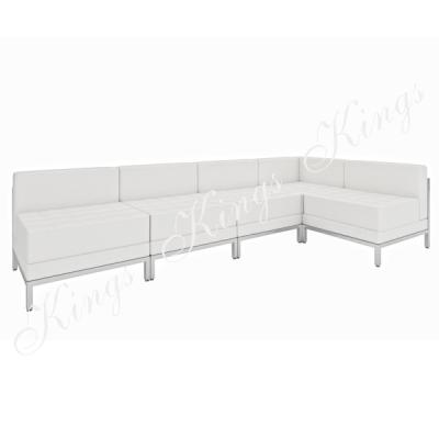 China Stainless And Leather Modular Event Rentals Modular Sectional Wedding Sofa for sale