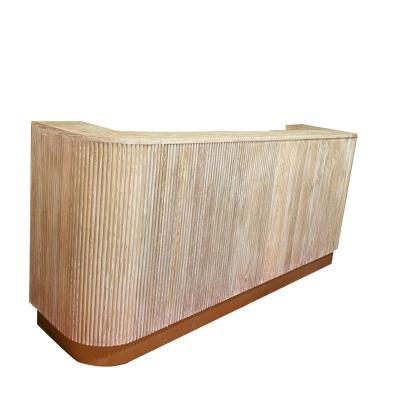 China Eco-Friendly Events Rentals Wedding Use Ripple Wood Bars for sale