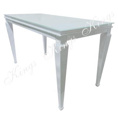 China Black And White Eco-Friendly Stainless Steel Communal Table for sale