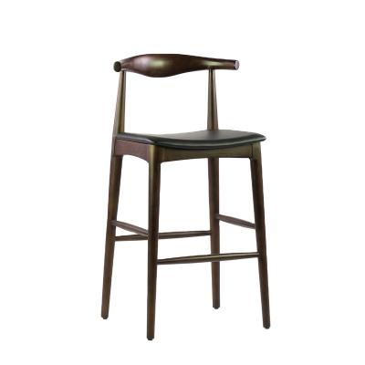 China Hans Wegner Elvow Traditional Classic Wooden Hotel And Restaurant Barstool for sale