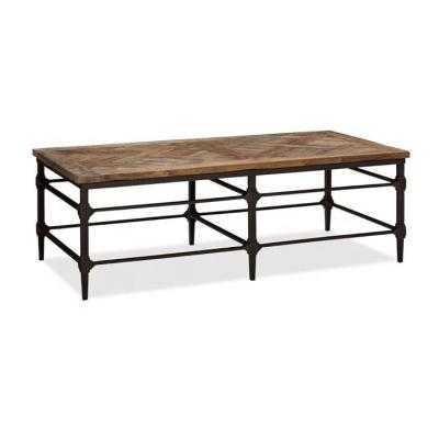 China industrial metal and wood industrial coffee table for sale