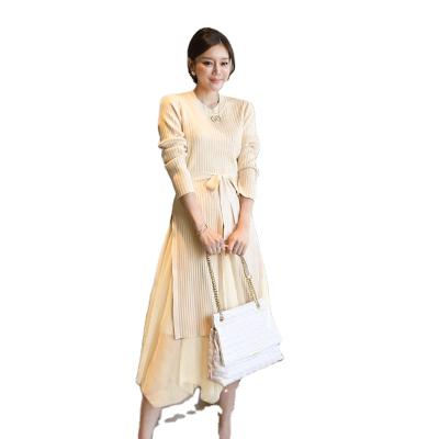 China None None wholesale women's 2020 new women's clothing boutique yarn sweater skirt autumn and winter ladies' net dresses for sale