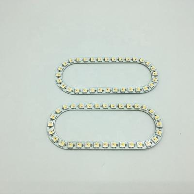 China Custom component size circle shape sk6812 oval rgbw raspberry pi lighting led pcb for sale