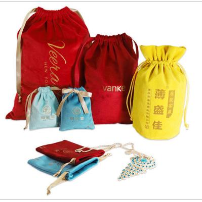 China Jewelry Drawstring Jewelry Bag Packaging Custom Printed Microfiber Jewelry Drawstring Jewelry Pouch Drawstring Mucevher kutusu Schmuckkastchen for sale