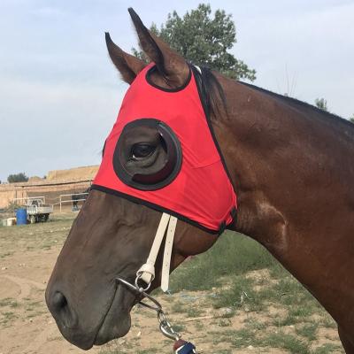 China PP wholesale horse flymask with ear horse products protective flymask for horse racing for sale