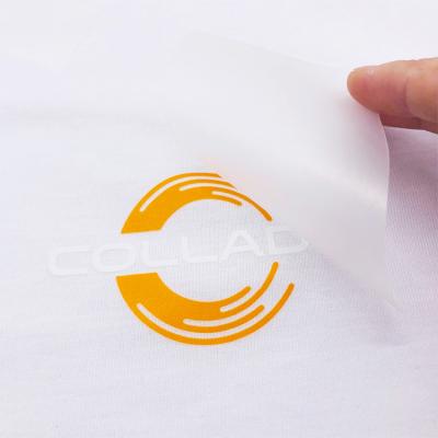 China Custom Apparel Tagless Washable Label T-shirt Logo Heat Transfer For Shirt for sale