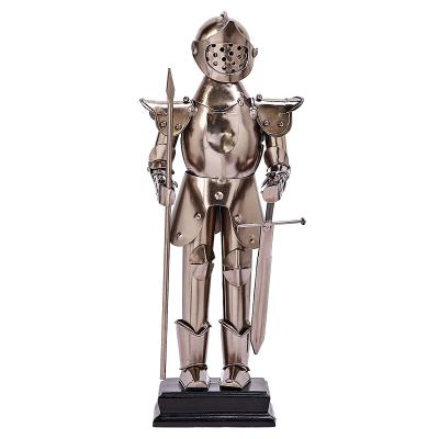 China Minimalist Creative Indoor Nordic Modern Home Office Decoration Open Metal Ornaments Spartan Warrior Model Ornaments For Home for sale