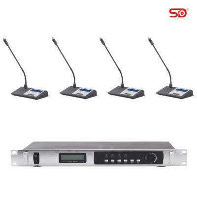 China 60 Meters Upright Accessible Wireless Microphone System SU209 SINGDEN Conference Microphone 1-99 UHF for sale