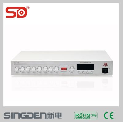 China Professional intelligence meeting PA system 8 chnesl audio mixer SA3008 SINGDEN for sale