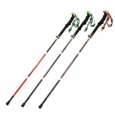 China High Quality Foldable Full Carbon Trekking Pole Canes Walking Poles OEM Customized Full carbonTungsten Steel for sale