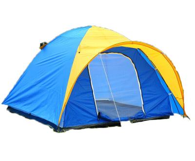 China Straight Brace Type 3-4 Person Double Layer Camping Outdoor Tent for sale