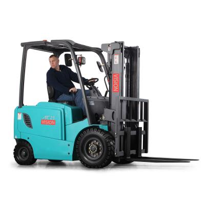 中国 Garment Shops Battery Operated Forklift Vision 4 Wheel 2.5ton 3M 6M Electric Forklift 48V 販売のため