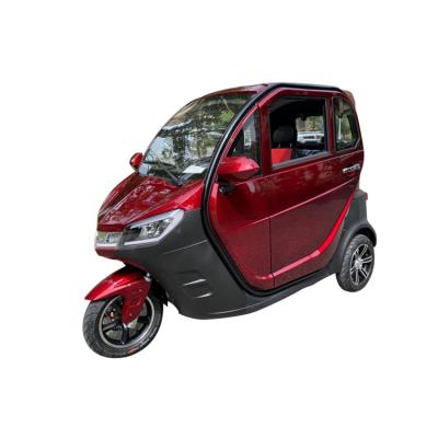 China Chinese pillion passenger gasoline motorcycle with enclosed cabin passenger tricycle three wheel scooter cabin tricycle for sale