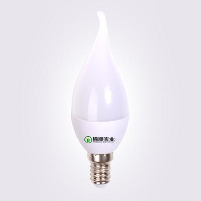 China C37 Tail 3W LED Candle Bulb 285lm 25000hrs Lifetime 38X120 mm for sale