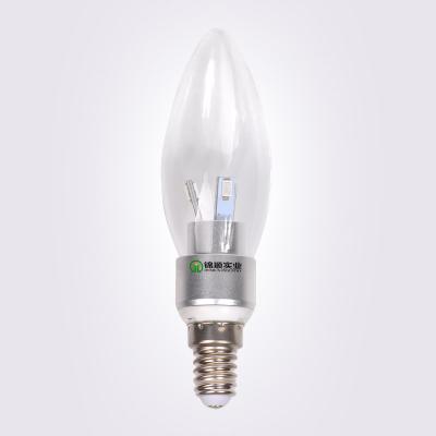 China 3W LED Candle Light E14 4200K 270lm Aluminum Plated with Nickel for sale