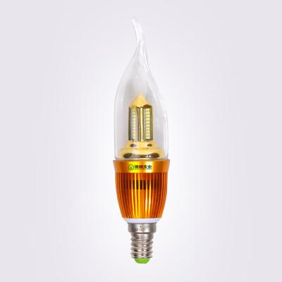 China SMD Corn 5W Led Candle Bulbs 2700K with tail , Led Candle Lamps  for sale