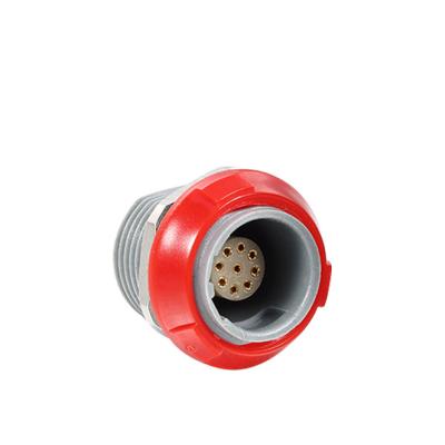 China Fixed Socket With Fixed Nut In Box Connector SRD.PACKAGE 1P Series 9 Pin Plastic Female Fixed Socket Waterproof Connector for sale