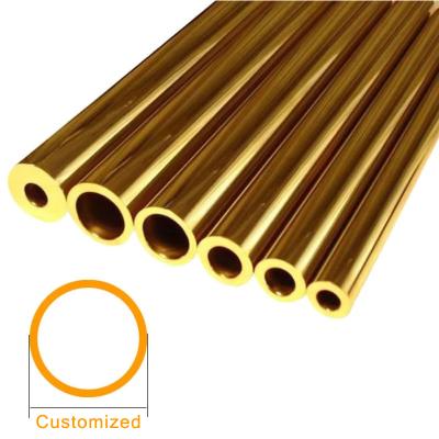 China State or Air Chiller China Manufacture Straight Brass Square Pipe / Round Tube / Rectangular Copper Tube Pipe for sale