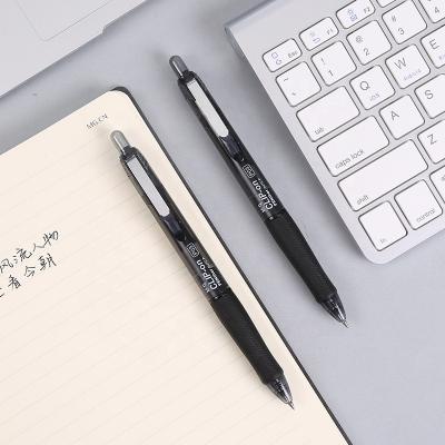 China Hot Selling Normal 0.5mm Goods For Writing Retractable Comfortable Ergonomic Rubber Grip Smooth Writing Gel Pen for sale