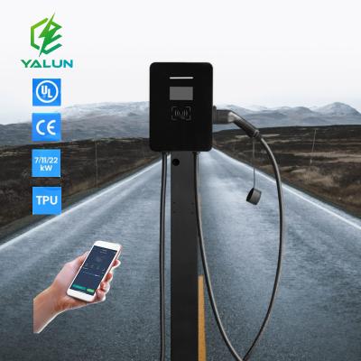 China AC Home Type - 2 1 3 Phase 32A 16A 7kw 11kw 22kw Fast Electric Charging Station Wallbox EV Car Charger OEM for sale