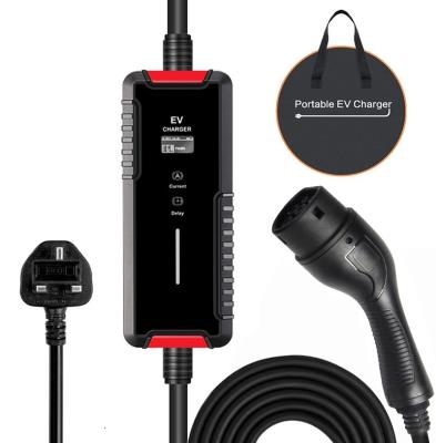 China 3.5kw EV Car Charger Custom Portable AC Type - EU 2 Plug And 5M Cable OEM for sale