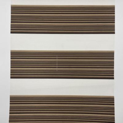 China Regular Thickness Gradient Roller Blind Fabric 100%Polyester Shading Zebra Blinds for sale