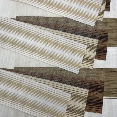 China CLASSIC Stripe Gradient Fashion Roller Lamp Shade Fabric 100%Polyester Zebra Lampshades for sale