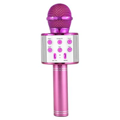 China No Karaoke 858 Microphone Portable Wireless Microphone Handheld Microphone For Smartphone for sale