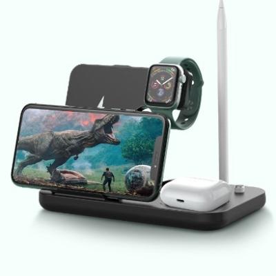 China â ‰ ¥ 75% 4 in 1 Fast Charging 15W Wireless Dock Pad Stand Holder Wireless Charger for sale