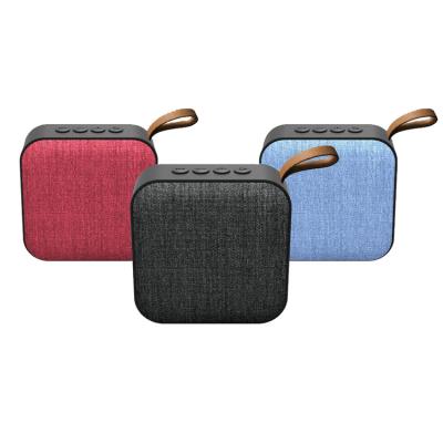 China No Portable Colorful Cloth T5 Mini Portable Speaker Wireless BT Cloth Speaker TF Card for sale