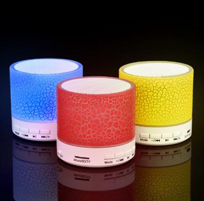 China No Gift Small Promotion Laptop Indoor Outdoor Wireless BT Speaker With Colorful Led Light for sale