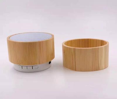 China No Sound Bamboo Metal HD Bass BT Speaker Portable Stereo Radio Mini Speaker for sale