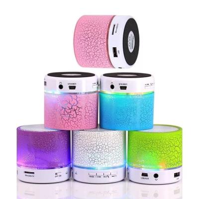 China Fashion A10 Small Wireless Portable Mini BT Speaker With Colorful Led Light for sale