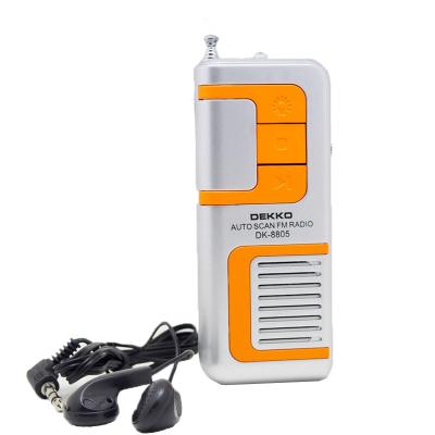 China Good quality PORTABLE fm radio receiver with preset 5 stations for sports or meeting events for sale