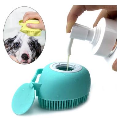 China Viable Silicone Brush Can Be Installed Shower Gel Pet Bath Massage Brush Children Adult Silicone Bath Brush for sale