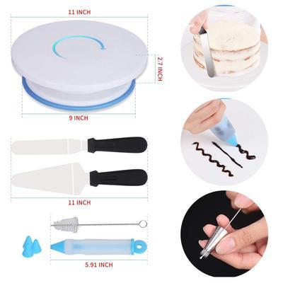 China Viable the new cake decorating tools, cake decorating supplies, rotating cake turntable baking supplies for sale