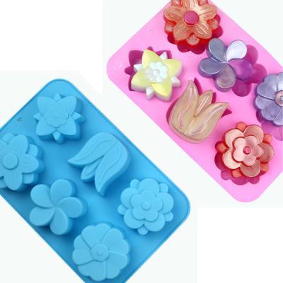 China Viable Creative Tulip Silicone Cake Mold, Food Grade Chocolate Pudding Mold, Handmade Soap Mold for sale