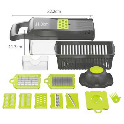 China Viable Multifunctional Vegetable Mandoline Slicer Veggie Cleaver, Vegetable Food Chopper Onion Cutter Slicer for sale