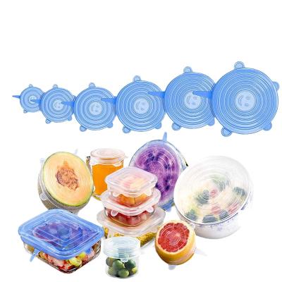 China Non Spill Non-Toxic Silicone Fresh-Keeping Cover High Quality Non Spill Non Spill Stretch Lids Silicone Food Cover Kitchen Accessories for sale