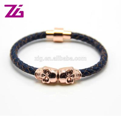 China 2021 Style Punk New Arrival Leather Bracelet Custom for sale