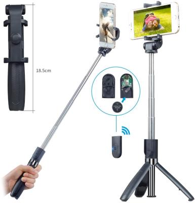 China L01 Shutter Selfie Stick Tripod 3-in-1 Removable Wireless Remote Selfie Stick Portable Flexible Extendable Selfie Stick Holder for sale