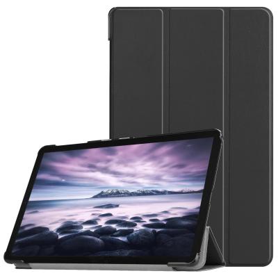 China Flip Cover For Samsung TabA10.5 T590 PU Tablet CYKE Triple Label Case Leather Stand Protective Tirfold Case for sale