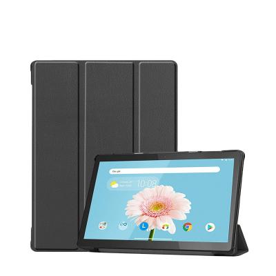 China Protective Tablet Flip Cover For Lenovo Tab M10 TB-X605F CPU CYKE Label M10 Triple Case Leather Stand Holder -- TB-X505F for sale