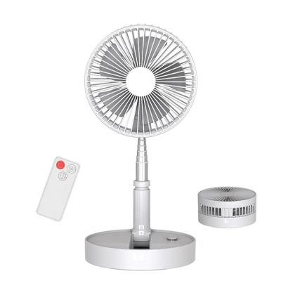 China Desk Floor Folding Remote Control Rechargeable Charging Telescopic USB Fan Portable Outdoor Fan CYKE P9S 3600mah Adjustable Flexible Folding Fan for sale