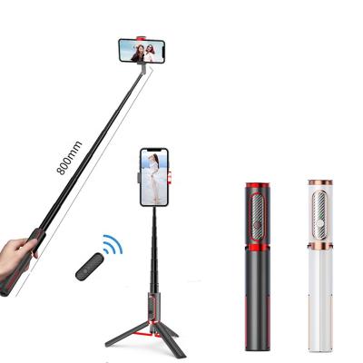 China Tripod for 2020 Hot Selling Smartphone CYKE M18 Amazon Phone Tripod 3 in 1 Foldable Radio Rotate with Selfie Stick Tripod for Smartphone for sale