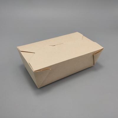 China Biodegradable Take Out Food Container Bagasse Paper Food To Go Box Leak Resistant Disposable Recyclable Cardboard Grease Lunch Box For Restaur for sale