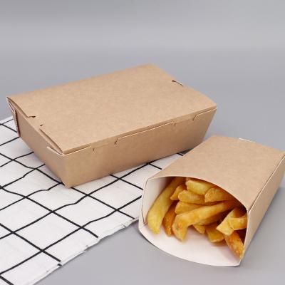 China Direct Disposable Bio-Aqueous Liner Brown French Fries Paper Cup The Perfect French Fries Paper Cup Holder For All Occasions for sale