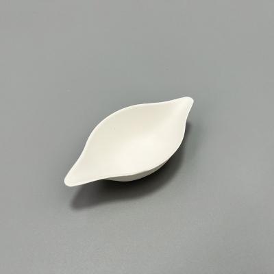 China Disposable Lemon Shape Disposable Mini Tableware Fruit Dish Bagasse Paper Dish Biodegradable Salad Dressings Tray Sugar Cane for sale