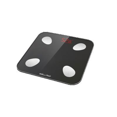 China High Capacity 4 Drop Shaped Electrodes Acurrate Digital Bathroom Fitness Measures Body Fat Smart Scale for sale